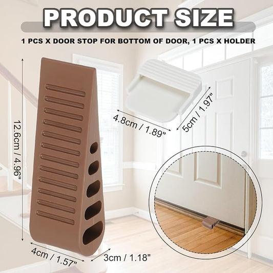 PATIKIL Rubber Door Stoppers for Bottom of Door, Door Wedge Stopper - Image 2