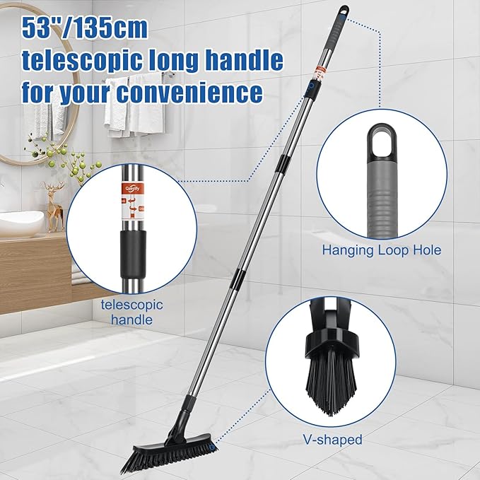 Qaestfy Grout Brush with Long Handle - Image 2