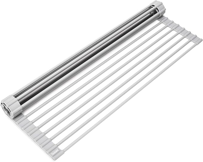 Surpahs Over Sink Foldable Multipurpose Roll-Up Dish Drying Rack, Silicone by Surpahs