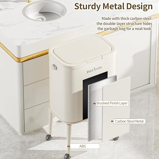 MRBIN Metal Kitchen Trash Can - Image 5