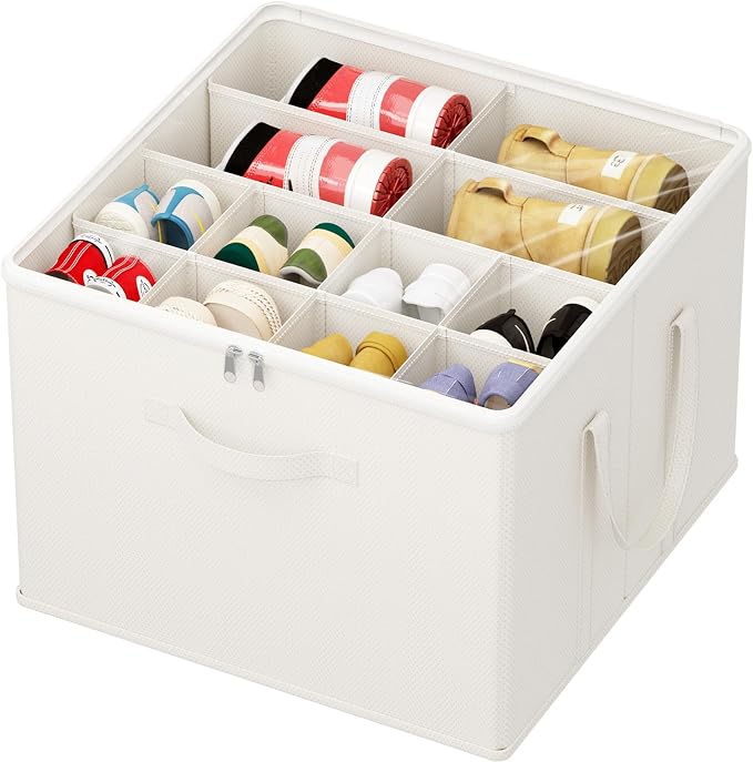 Lifewit Shoe Storage Organizer for Closet Fits 12-16 Pairs, Fabric Large Shoe by Lifewit