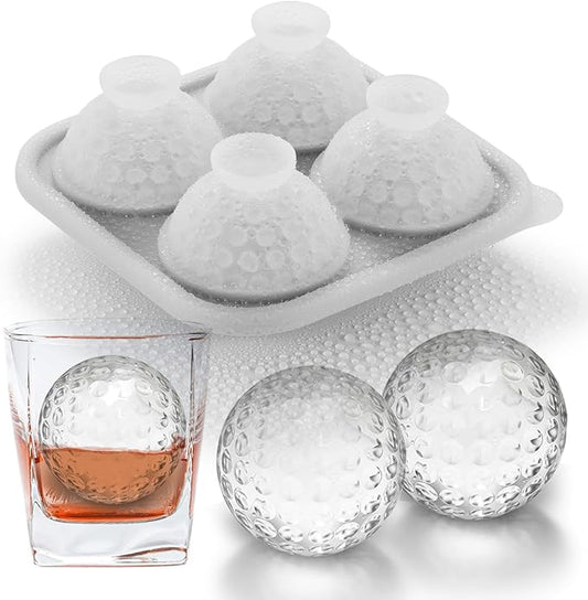 Nax Caki 3D Golf Ice Cube Tray, Large Golf Silicone Fun Shapes Whiskey Ice Mold by NAXCAKI