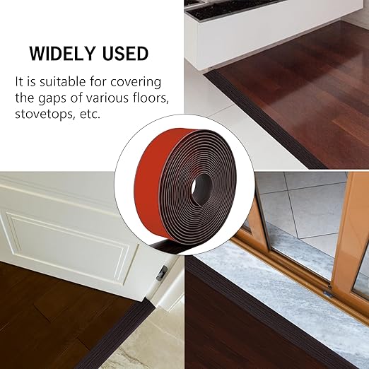 20Ft Floor Transition Strip Self Adhesive Vinyl Cover Floor Strip Flat Divider - Image 5