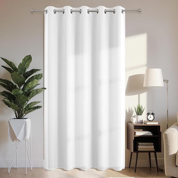 Joydeco Blackout Patio Sliding Door Curtains 90 Inches Long, Grommet Privacy by JOYDECO