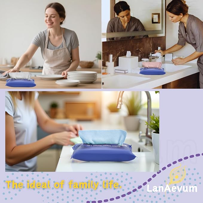 Microfiber Cleaning Cloths 60-Pack Microfiber Towels Pull-Out Packs 8.7x8.7 in - Image 6