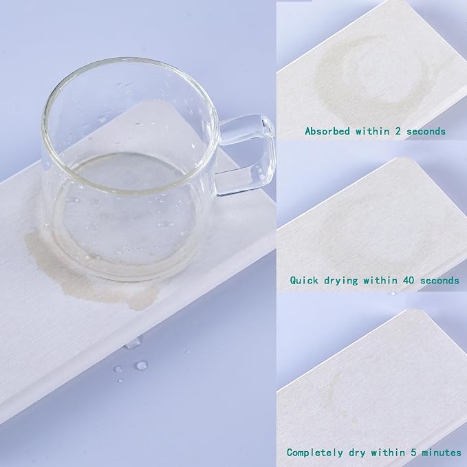 2 Pcs Water Absorbing Stone Trays, Kitchen/Bathroom Sink Soap Dish, Diatomite - Image 6