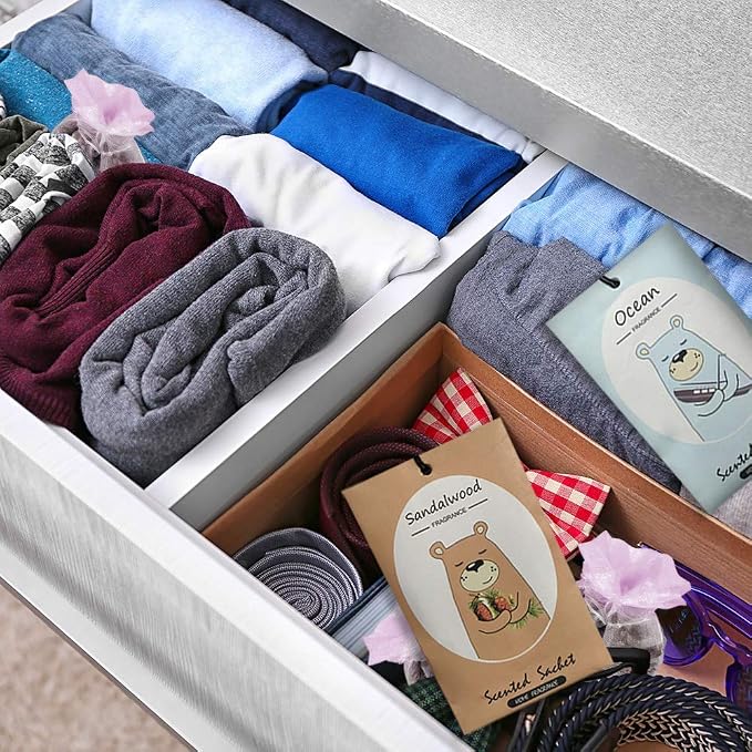 14 Packs Scented Sachets for Drawers and Closets Lavender, Sandalwood, Gardenia - Image 3
