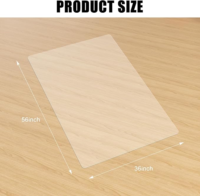 Kuyal Clear Chair Mat, Hard Floor Use - Image 7