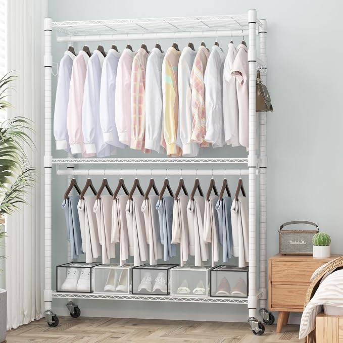 Homdox 3 Tier Heavy Duty Garment Rack - Image 2