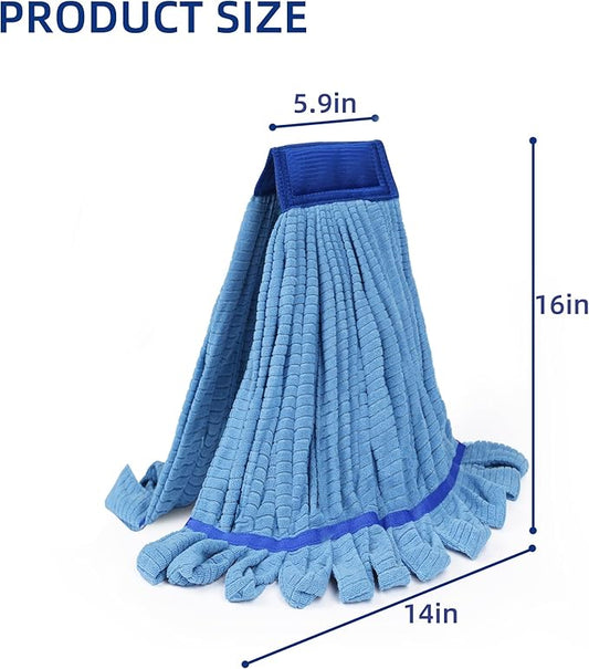 Large Microfiber Tube Mop Heads, Heavy Duty Mop Head, Highly Absorbent - Image 2
