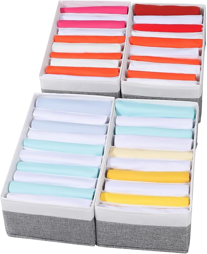 4 Packs T-shirt Drawer Organizers by Coorganisers