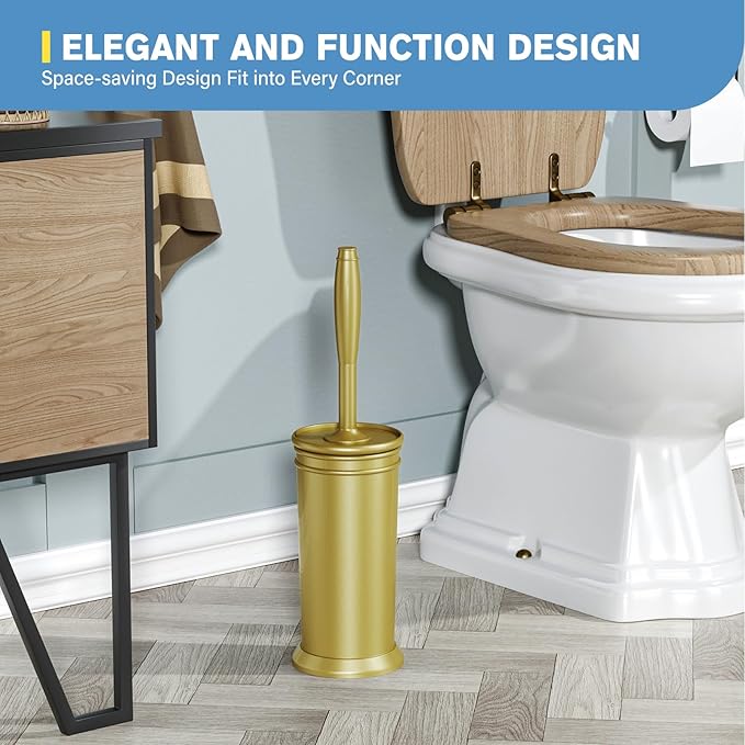 UPTRONIC Toilet Brush, Aluminum Alloy Toilet Brush and Holder Set - Image 7