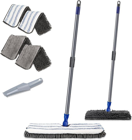 Two Sided Dust Mop Floor Cleaning System, MASTERTOP 360 Microfiber Mop by MASTERTOP