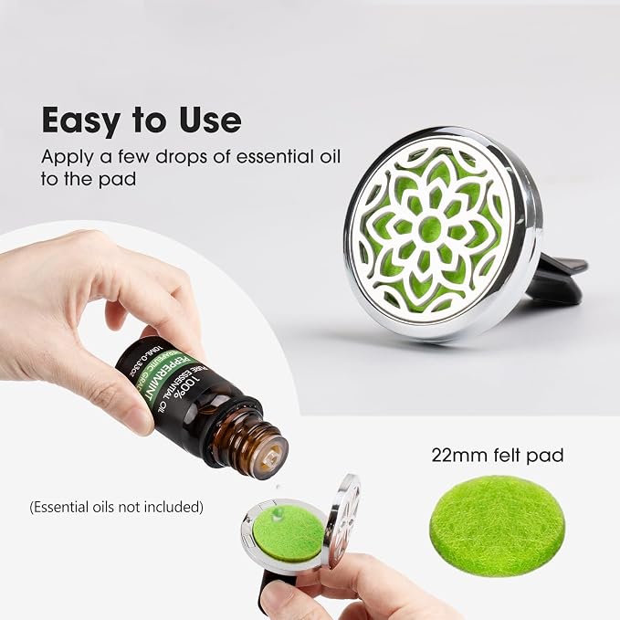 ttstar Car Diffuser Vent Clip - 30mm Aromatherapy Essential Oil Car Diffuser - Image 3