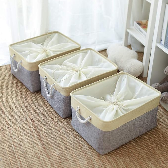 TheWarmHome Storage Baskets for Organizing, Extra Large-3Pack, 17.7L×13.8W×9.8H - Image 8