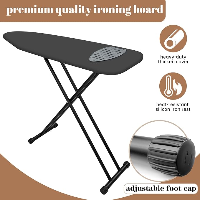 Ironing Board, Compact and Space Saver, Size 13 x 43, Metal Construction - Image 6