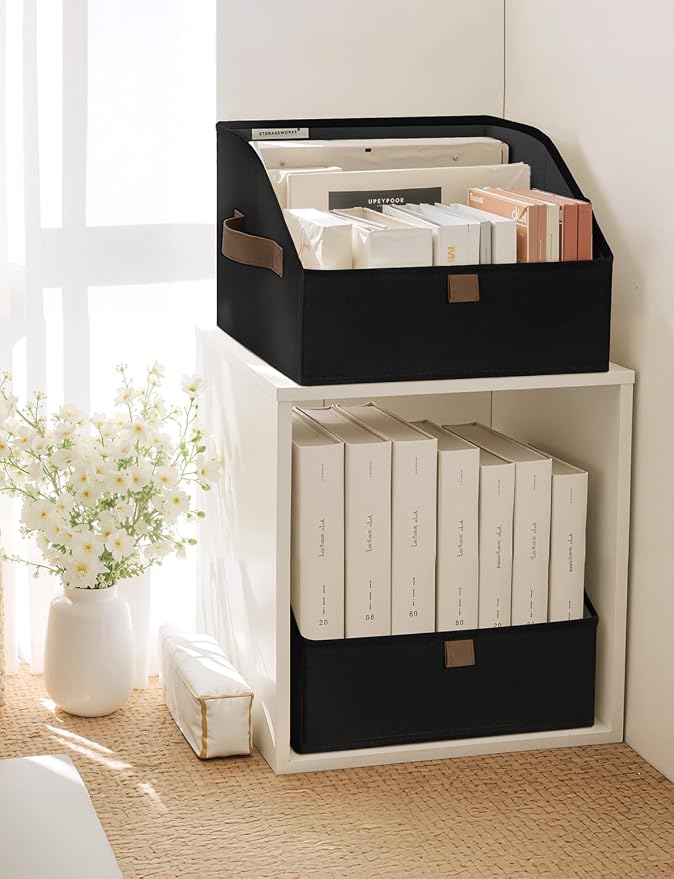 StorageWorks Closet Storage Bins, Trapezoid Organizer Box - Image 4