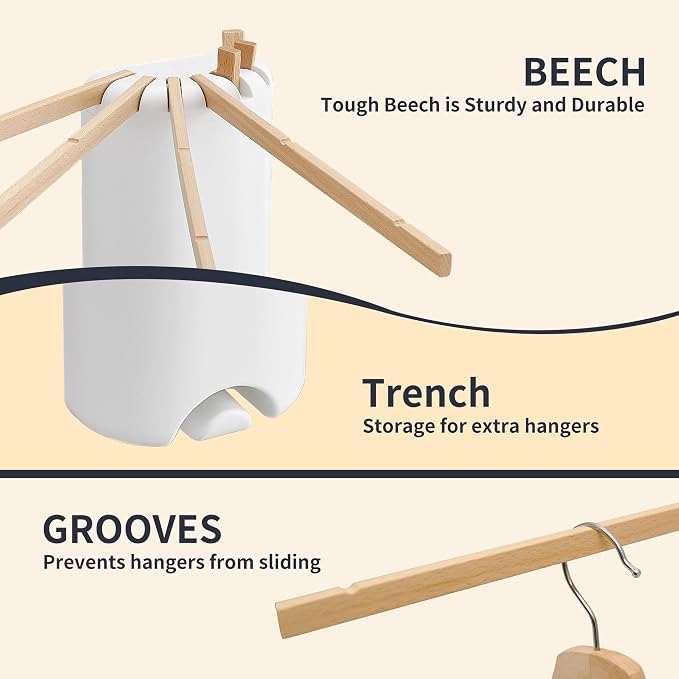 Wall Mounted Clothes Drying Rack Tripod, Foldable Drying Rack, Wall Mounted - Image 3