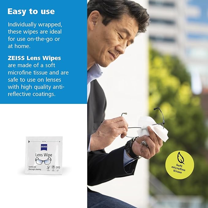 ZEISS Pre-Moistened Lens Cleaning Wipes - Image 6