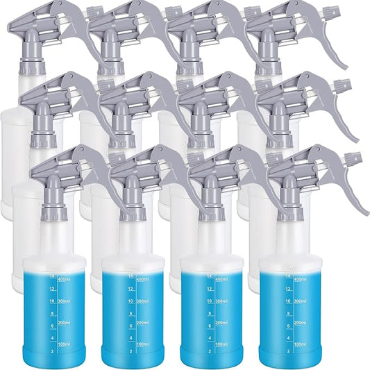 Eccliy 12 Pcs 16 Oz Plastic Spray Bottle, Adjustable Empty Reusable Sprayer by Eccliy