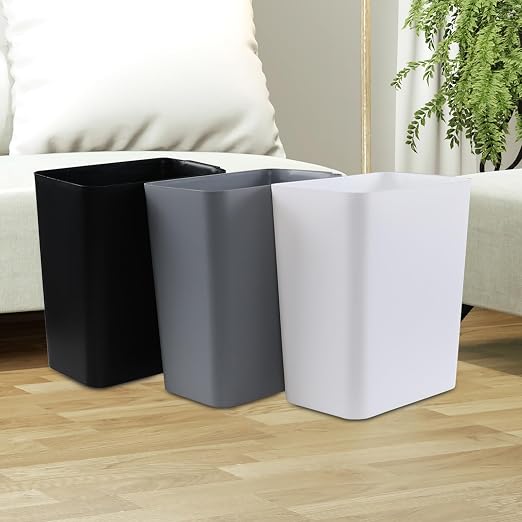 Xyskin 4.5 Gallon Plastic Garbage Bin, Deskside Wastebasket, Waste Can - Image 7