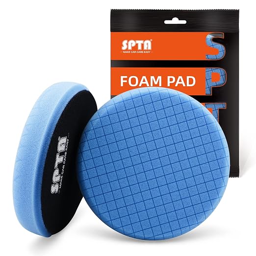 Blue Polish Pad, Buffing Polishing Pads, SPTA 1Pc 6.5 Inch Face by SPTA