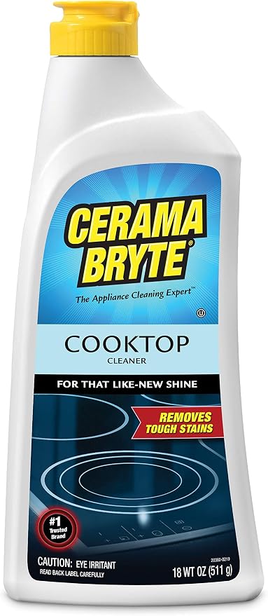 Cerama Bryte Removes Tough Stains Cooktop and Stove Top Cleaner by CeramaBryte