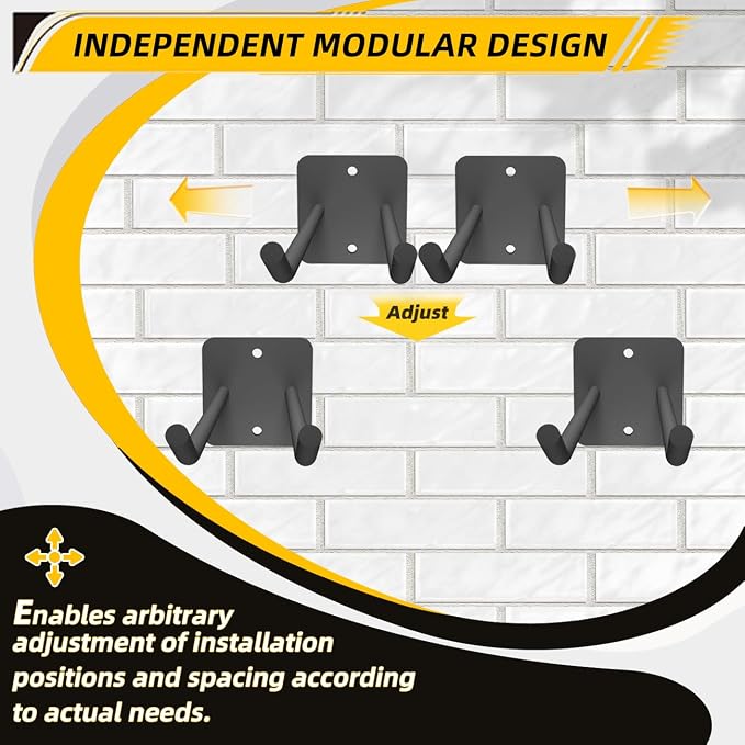 Garage Storage Hooks Heavy Duty Steel Tool Organizer Wall Mount Hangers Hooks - Image 4