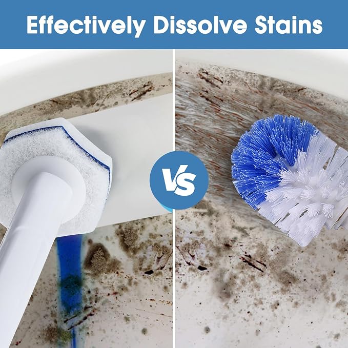 COBETE Disposable Toilet Brush Wand Refills, Disposable Toilet Refill Bowl - Image 3