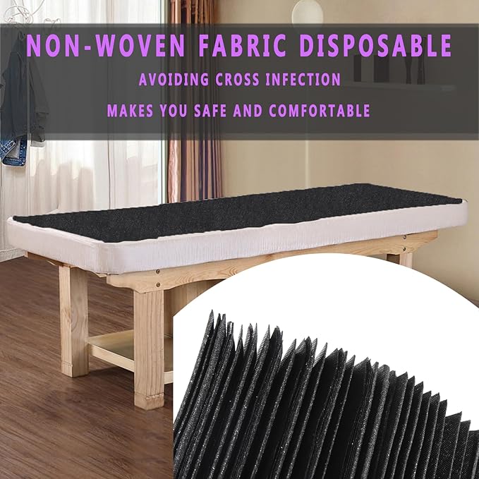Disposable Bed Sheets 100 Pcs 31" x 71" Massage Table Sheets Non Woven Fabric - Image 8