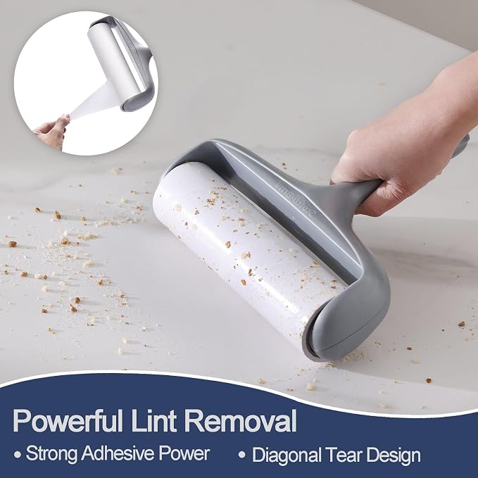 8 inch Large Surface Lint Roller Refills - Image 4