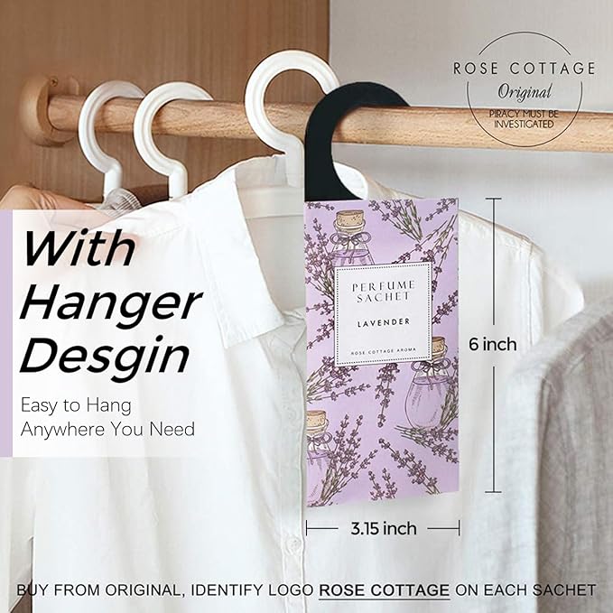 Rose Cottage Large 12 Packs Closet Deodorizer Freshener Closet Air Freshener - Image 2