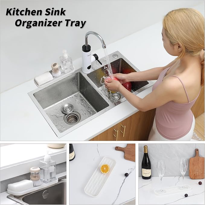 Silicone Kitchen Sink Organizer Tray - Image 3