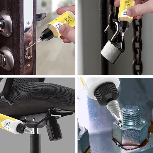 Qucship Upgraded Squeaky Hinge & Lock Lubricant Kit - 4 oz + 1 oz Needle Combo - Image 4