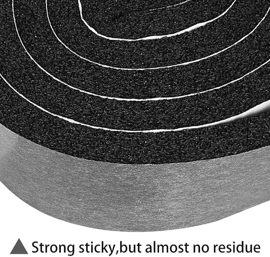 2 Rolls 1 Inch W 3/8 Inch T Weather Stripping Air Conditioner Open Cell Foam - Image 2