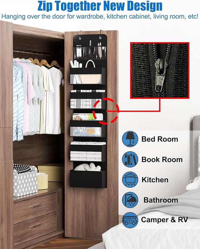 Over Door Organizer, 6 Shelf Camper Storage - Image 5