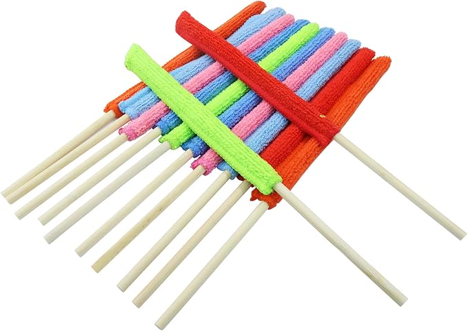12 Pack Microfiber Detail Duster Sticks, Mini Dusters - Image 2