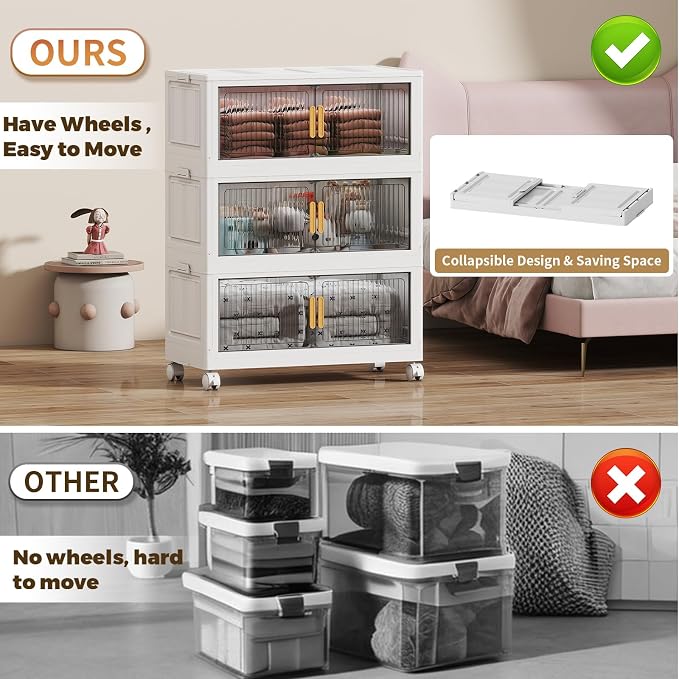 77Gal Stackable Plastic Storage Bins - Image 2