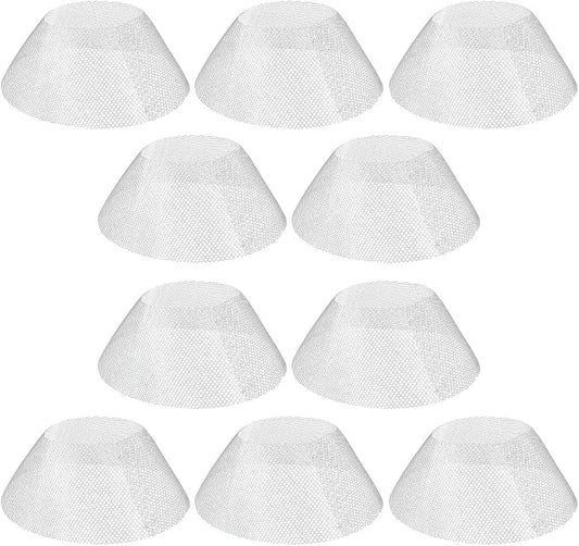10 Pcs Round Range Hood Filters Filter Replacement Grease Net by YOLUFER