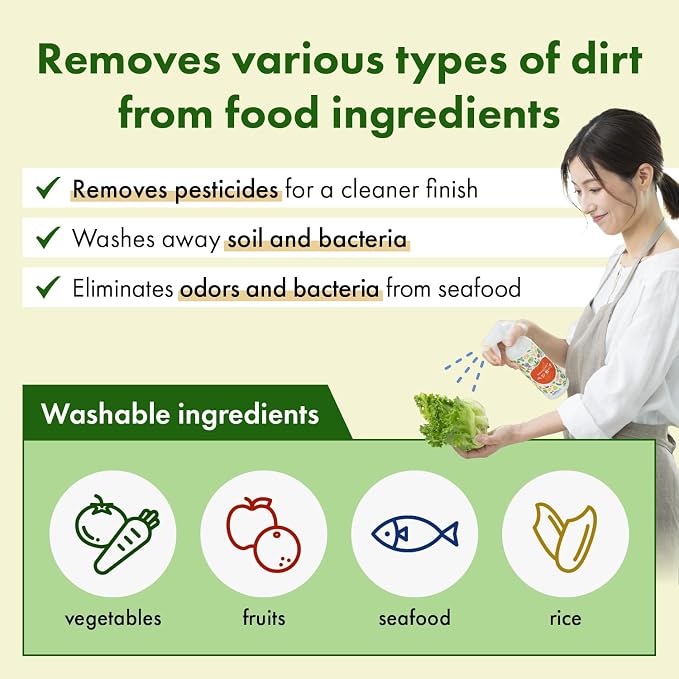 "Veggie Safe" Food Cleaning Solution Spray, 1 BottlePerfect - Image 4
