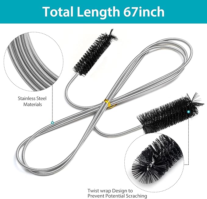 Extra-Thick Drain Brush with Stronger Spring - Image 2