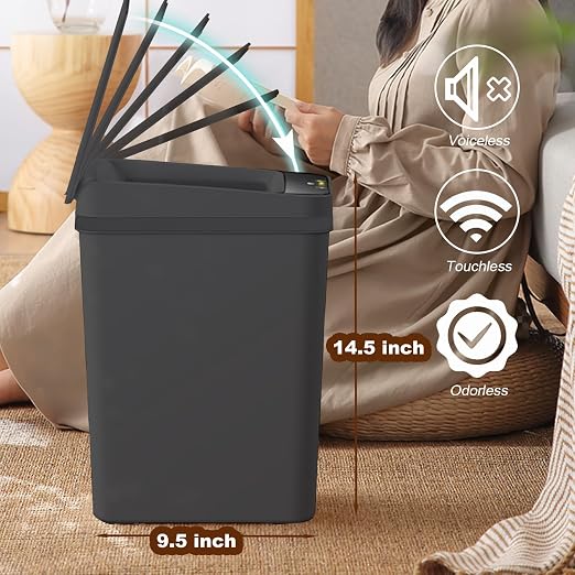 Yatmung 4 Gallons Bathroom Trash Can Automatic Touchless - Image 5