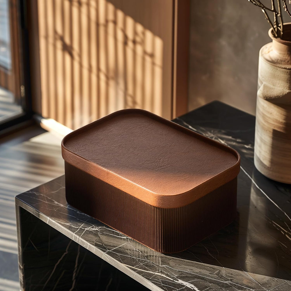 La Jolíe Muse Storage Boxes with Lids, Set of 3 Decorative Storage Containers...