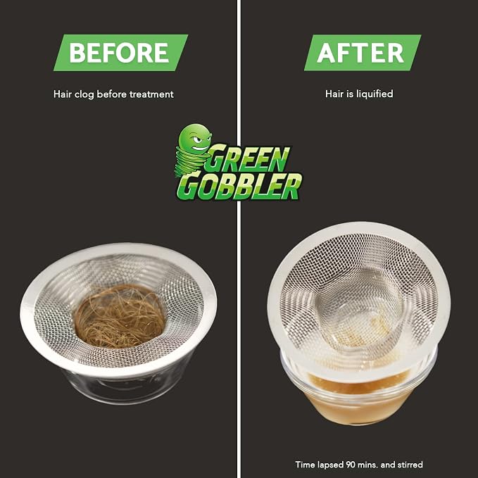 Green Gobbler Liquid Hair Drain Clog Remover, - Image 6