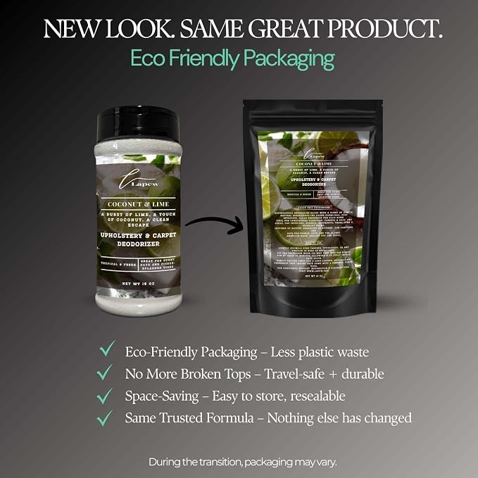 Coconut & Lime Carpet Freshener Powder: Powerful Odor Eliminator - Image 2