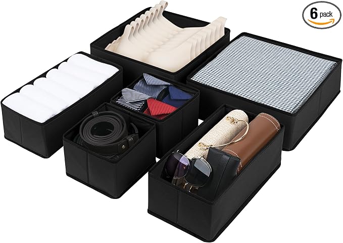 Cupic Cupid Drawer Organizer, Dresser Organizers, Foldabe Drawer Organizer by Unknown