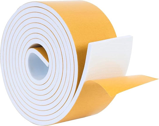 High Density Foam Weather Stripping Door Seal Strip Insulation Tape Roll by DualplexTalvania