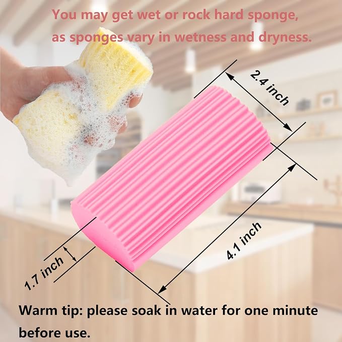 6-Pack Damp Clean Duster Sponge, Magic Sponge Eraser - Image 2