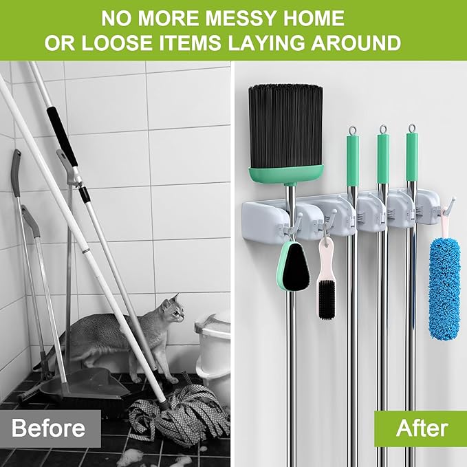 LETMY Broom Holder Wall Mounted - Image 5