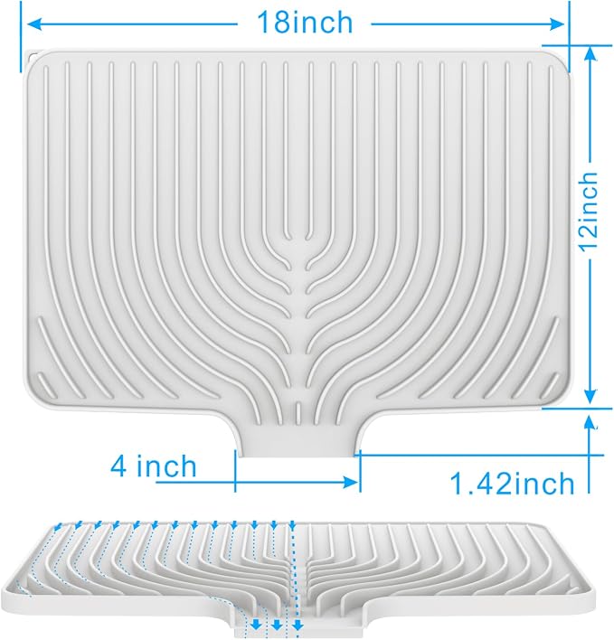 Dish Drying Matt for Kitchen Counter, Kitchen Dry Mats for Dishes Drying Pad - Image 3